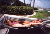 Florida 2002 Ang Diane in Hammock.jpg (63697 bytes)